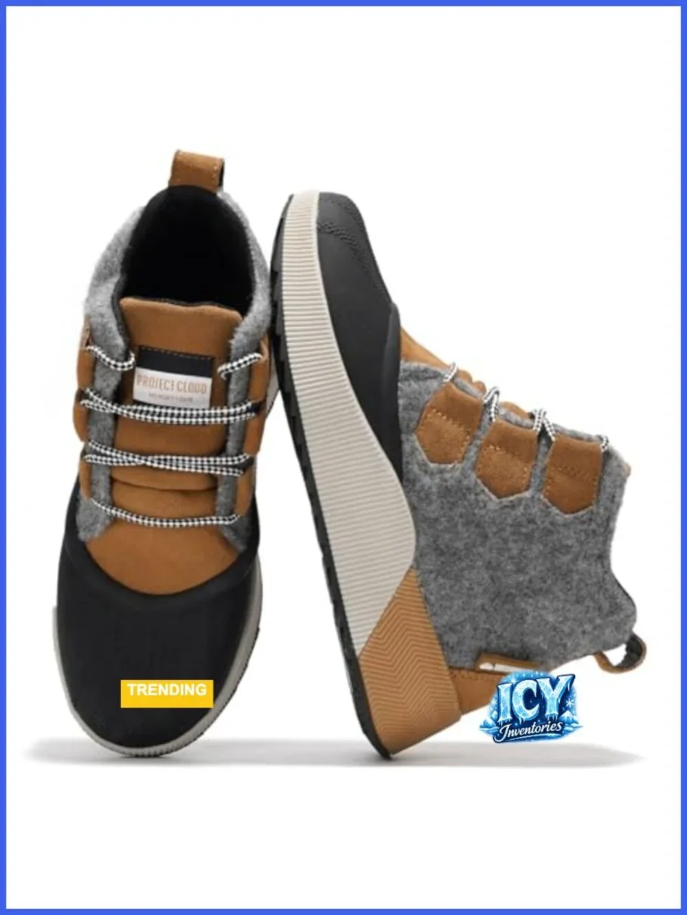 Waterproof Snow Boots Memory Foam Insoles Non-Slip Lace Up Winter Shoes Women's